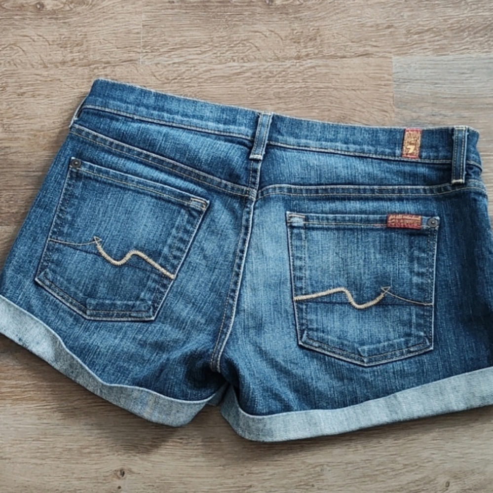 Women's Blue Denim Shorts